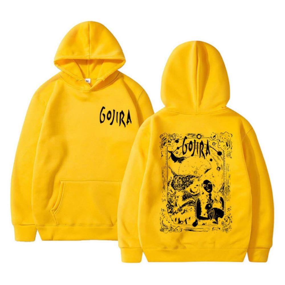French Metal Band Gojira Graphic Hoodie Male Magma Sweatshir Men Fashion Printed Hoodie Sweatshirt Harajuku Hoodie Clothing