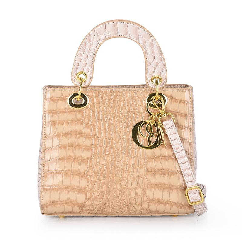 Bag Women's High-quality Crocodile Bag Women's Handbag European and American Versatile Fashion Single Shoulder Oblique Span Bag Women
