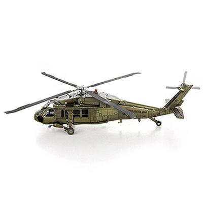 3D tridimensional metalper fun uh 60L Blackhawk cor 2 modelo figuras de montagem quebra-cabeça estereoscópico coreano