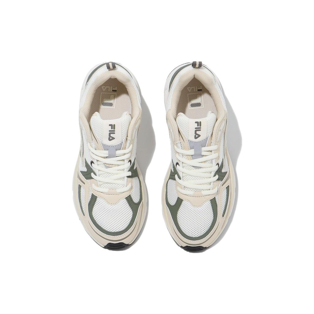 Fila Fronto Comfortable Wear Resistant And Lightweight Low Top Sports Casual Shoes Unisex White Green Korean Style 1RM02570F_920