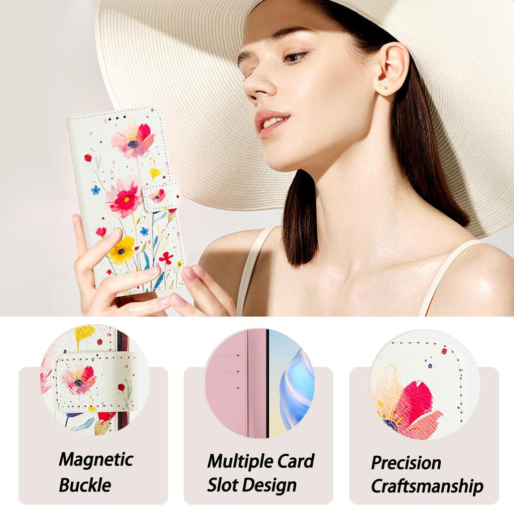 For Blackview Wave 6C/Blackview Shark 8/Oscal Tiger 12/Blackview A53 Leather Case Magnetic Wallet Card Holder Flip Cover Kickstand Protective Cases