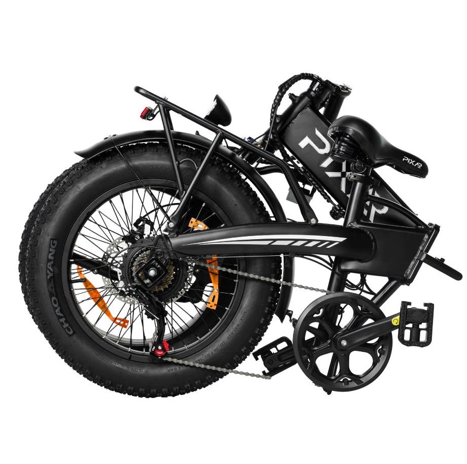 PIXAR Star City Commuting Folding Electric Bicycle 48V15Ah Battery 500W Motor 20 Inch Fat Tires 120kg Load 45-55km Range E-Bike