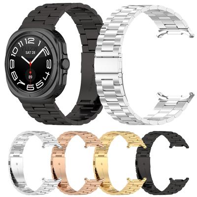 Metalowy Pasek Ze Stali Nierdzewnej Dla Samsung Galaxy Watch 7 Ultra 47MM Bez Przerw Pasek Do Zegarka Correa Smartwatch Bransoleta Pasek Watch7 Ultra
