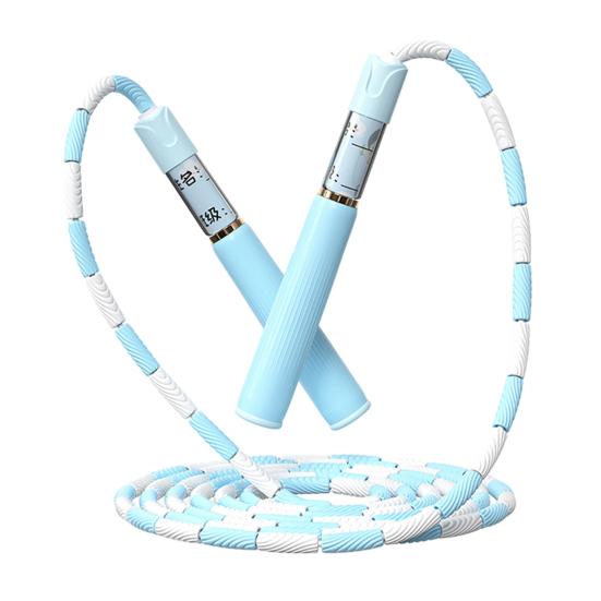 280CM Kids Skipping Rope Segmented Soft Bead Adjustable Signable Non-slip Handle Tangle-Free Physical Testing Training Students Jump Rope