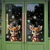 2026 New Year Christmas Decal Reindeer Snowflake Decorations Waterproof PVC Sticker for Indoor Window Wall Glass Door 55KF