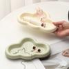 T-shaped Ceramic Display Tray, Creative Entrance Jewelry, Desktop Storage Accessories, Internet Celebrity