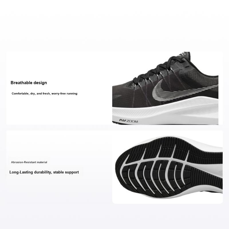 Nike Zoom Winflo 8 Siyah Beyaz Bayan Spor Ayakkabı Koyu-Füme-Gri CW3421-005