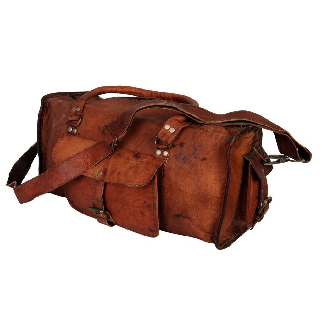 30" extra große neue Herren-Reisetasche aus echtem Leder, Reise-Wochenend-Reisetasche, Sport-S-Tasche