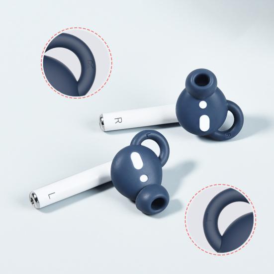 2Pcs Silicone Anti-slip Earphone Protector for Ear Caps AirPods 45659