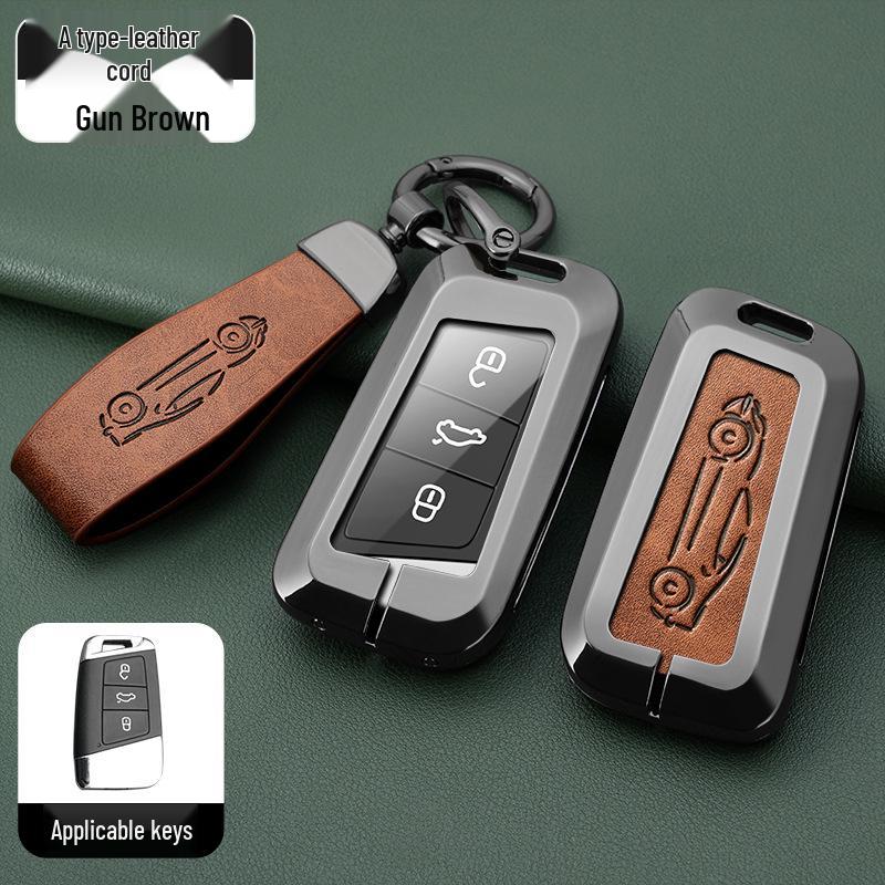 Metal Key Shell for Volkswagen Models: New Sagitar, Lavida Plus, Tayron, Tuon, Tiguan L, Bora, Magotan
