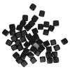 50PCS Blank Six Sided Dice Round Corner Plastic 0.6in Dice Cubes for Board Games DIY Sticker Math Teaching Party