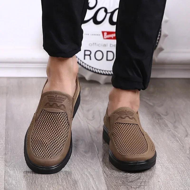 2024 Hot Sale Men's Casual Sneakers Comfortable Breathable Mesh Walking Shoes Zapatillas Hombre Men Casual Shoes Plus Size 38-48