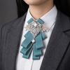 Adjustable Rhinestone Collar Flower British Style Men's Suit Accessory  Suit Accessories
