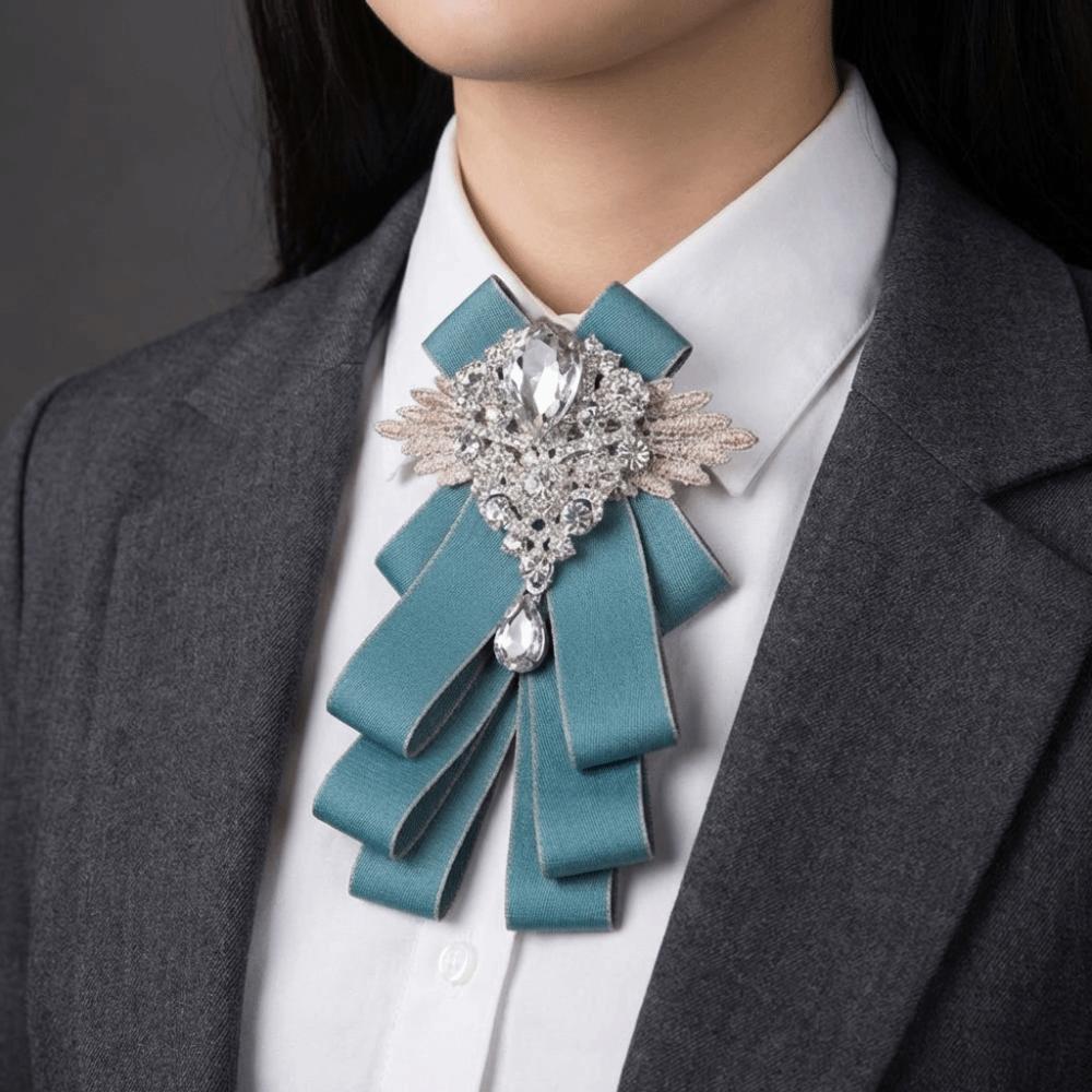 Adjustable Rhinestone Collar Flower British Style Men's Suit Accessory Suit Accessories