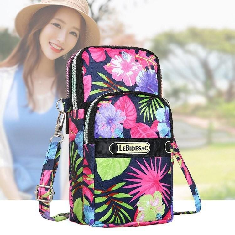 Elegant Retro Nylon Phone Pouch For Women With Eye-catching Designs And Colors