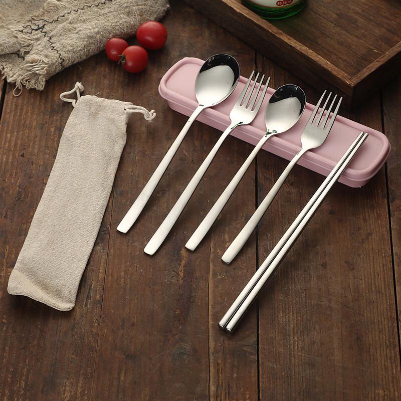 Abay 316 Stainless Steel Portable Cutlery Set with Storage Box