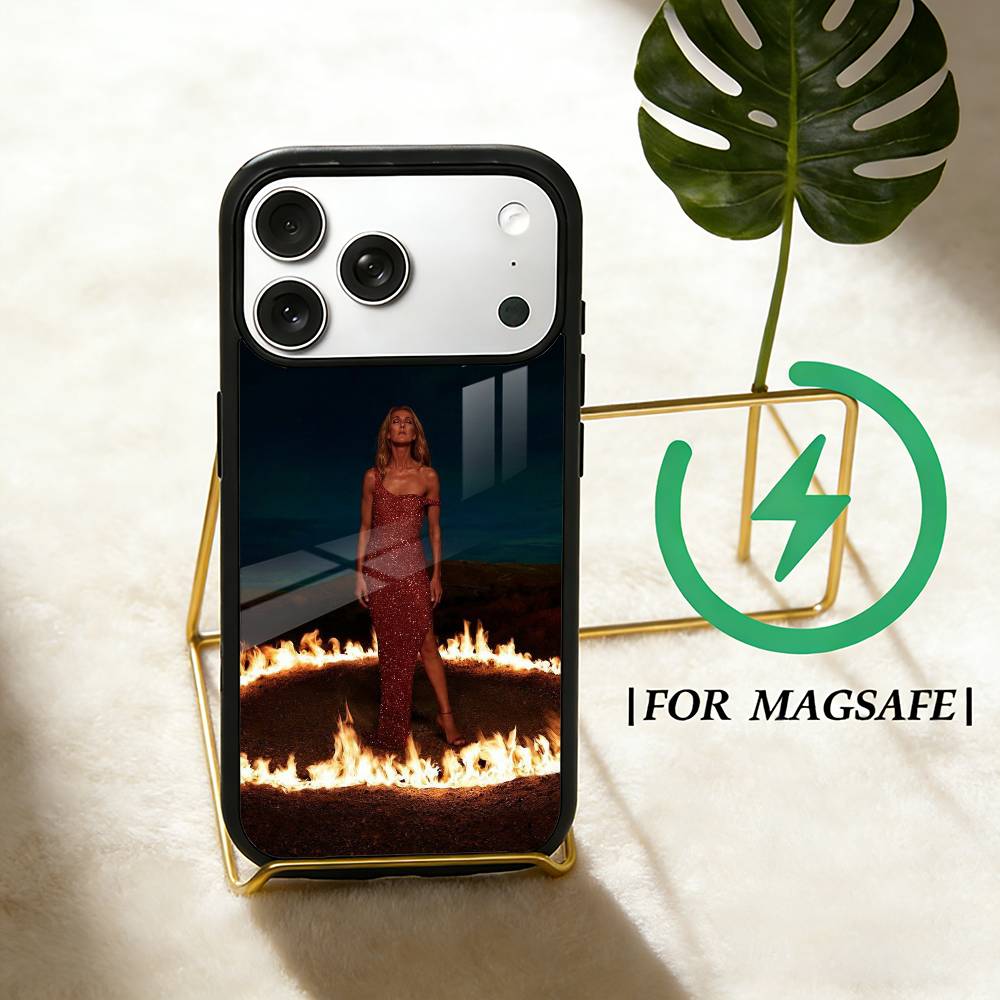 

Celine Dion Phone Case For iPhone 17 16 15 14 13 12 Pro Max Plus for Magsafe Mirror Wireless Magnetic Cover iPhone14PROMAX