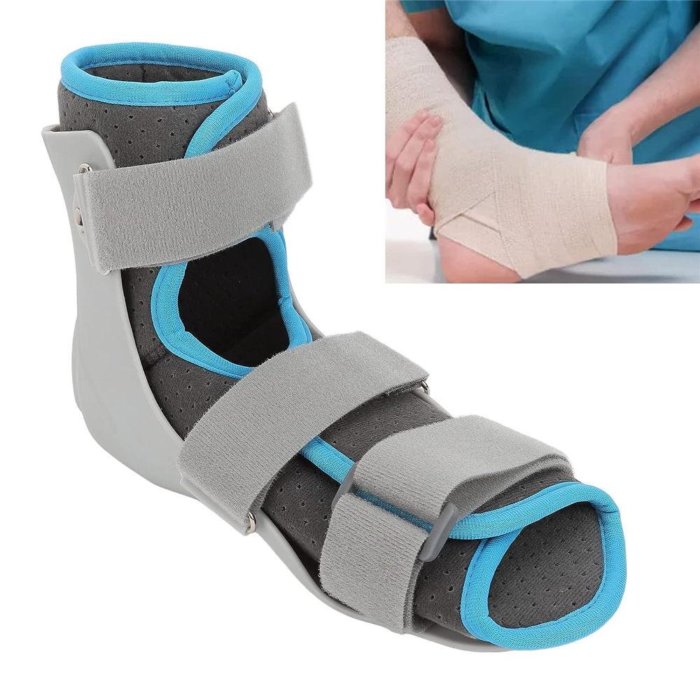 Ankle Stabilizer, Breathable Hook and Loop Injury Recovery Adjustable Ankle Fixation Brace Foot Drop Brace Postural Correct Breathable Shock Brace