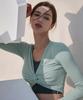 Debiweeo Point Twist Crop Top Devi-T0078-Mint