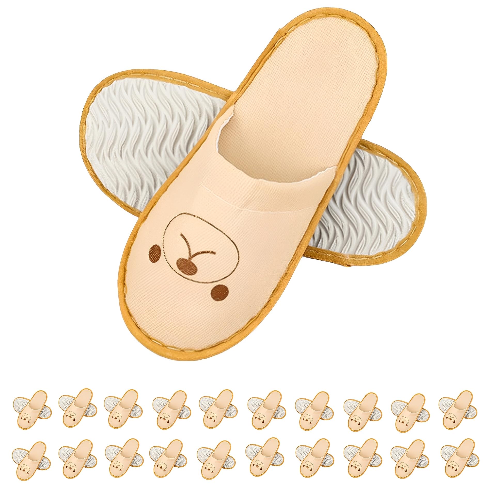 

Набор одноразовых тапочек для жирафа и медведя по отдельности для набора тапочек из 20 [MIMIA] детских, дизайн, завернутые, тапочки с застежкой спереди,