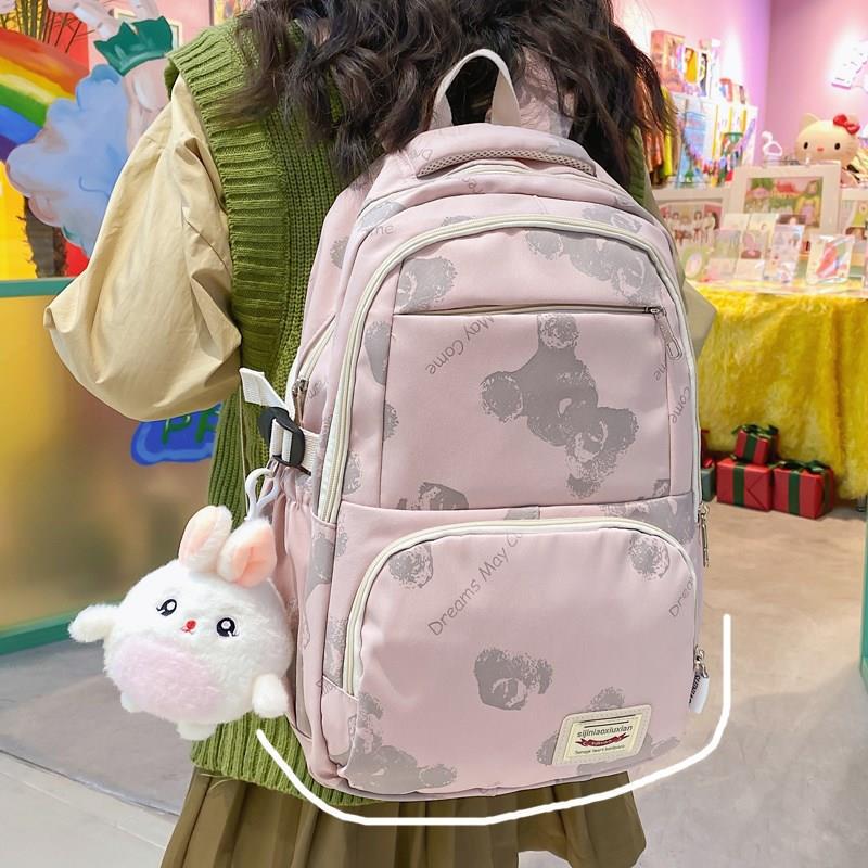 

Школьный рюкзак новый большой вместимости рюкзак для учеников средней школы кампус ученики старшей школы милый стиль рюкзак универсальный default