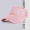 Women Ladies Summer Empty Top Beach Cap Solid Color Knitted Hat Large Wide