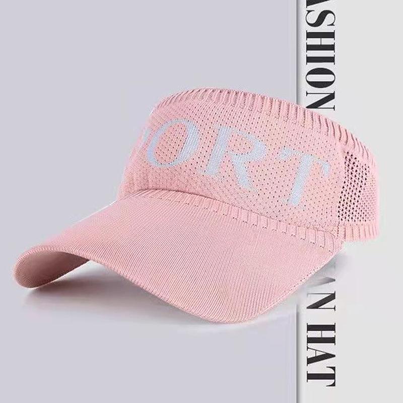 Women Ladies Summer Empty Top Beach Cap Solid Color Knitted Hat Large Wide