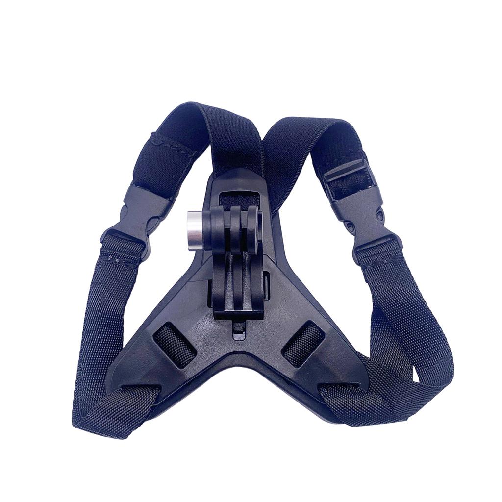 Lightweight Motorcycle Camera Chin Strap Mount Secure Attachment For Action Cameras Adjustable Helmet Compatibility