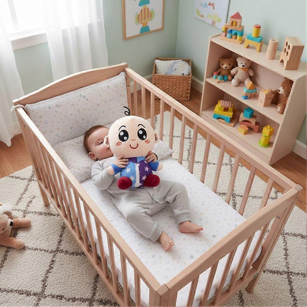 Cute Baby Plush Doll Stuffed Toy, Soft Cuddly Cartoon Infant Doll, Kids Comfort Toy for Toddlers, Nursery Decor & Gift for Boys Girls