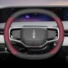 BDV1 Leather Car Steering Wheel Cover for Lincoln Nautilus 2023 2024 Navigator 2025 Steering Covers Interior Accessories