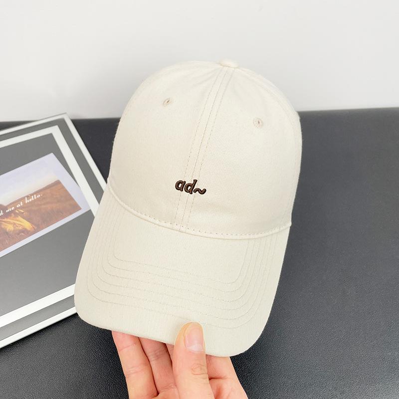 

Solid color baseball cap for women, spring and summer embroidered soft-top sunshade cap, student outdoor versatile sun protection cap for men 56-60CM