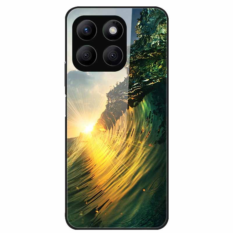 For Honor X8C Case Tempered Glass Hard PC Back Shell for Honor X8C 4G Phone Cases Bumper Covers for HonorX8C X 8C Fashion Shells