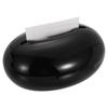 Uxcell Round Tissue Box Cover with Lid, Toilet Paper Holder for Bathroom, Bedroom, or Dresser, Black