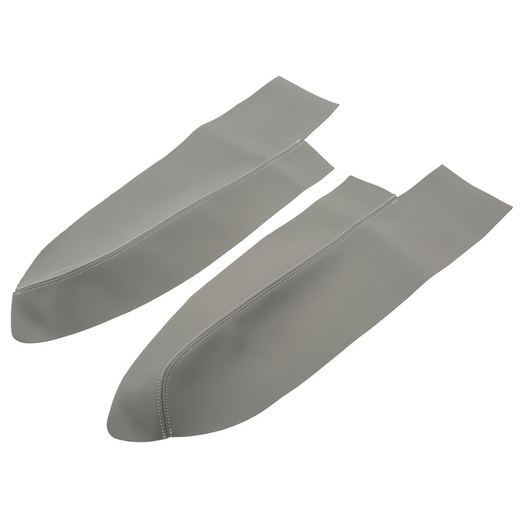 1 Pair Front Door Panel Armrest Cover Microfiber Leather Car Interior Accessories Replacement for