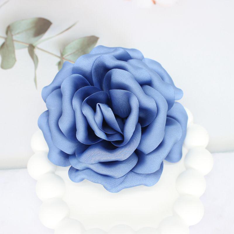 Elegant 3D Satin Fabric Brooch - Large Floral Pin for Sweaters and Suits (10cm)