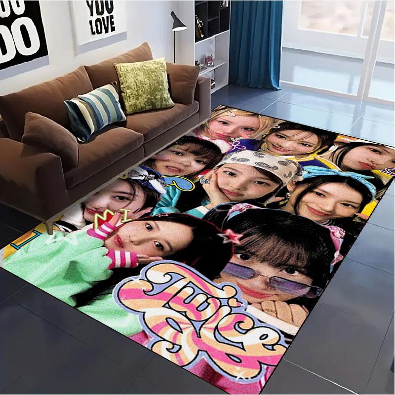 Twice Carpet Rug for Living Room Bedroom Home Sofa Decoration,Kids play Non-slip Floor Mat