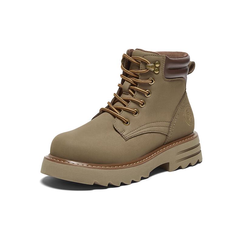 BASTO Women s Retro Chunky Heel Martin Boots 39