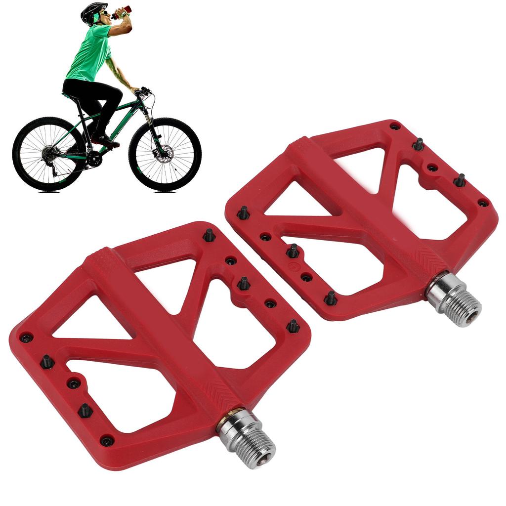 2Pcs Bike Pedals Good Airtightness Sufficient Width Good Grip Anti Slip Studs Pedals for Mountain Bike