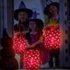 LED Halloween Bucket Multipurpose Reusable Goody Bucket Polyester Multipurpose Reusable Goody Bucket Glowing Christmas Candy Bag