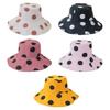 Fashion Cotton Made Bucket Hat with Round Dots Fisherman Hats Reversible