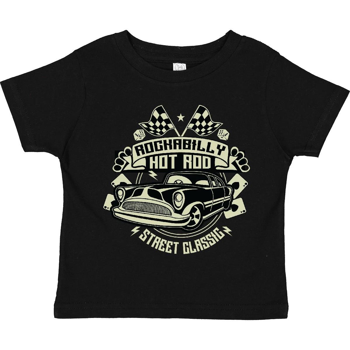 Inktastic Rockabilly Hotrod Toddler kids boys T-Shirt Hot Rod Vintage Car Racing Street 150