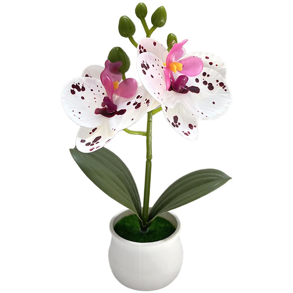 Wedding Centerpiece Artificial Orchid Lifelike Simulation Plastic Construction Low Maintenance Decoration Yellow