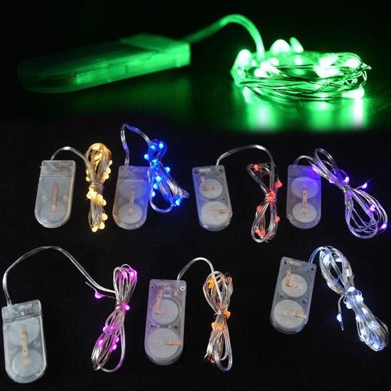10 LED Battery Power LED String Light Fairy Power Copper Colorful