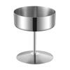 1Pc High Footed Easy To Clean Pudding Cafe Dessert Cup Hotel Stainless Steel Fruit Ice Cream Bowl