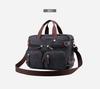 Cross-Border Canvas Laptop Backpack - Large Capacity Business Travel Bag