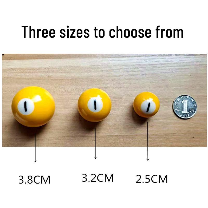 Children's Mini Billiard Ball Set - Free Shipping, Three Sizes, Multi-Colored & Black Balls, Perfect for Home Tables