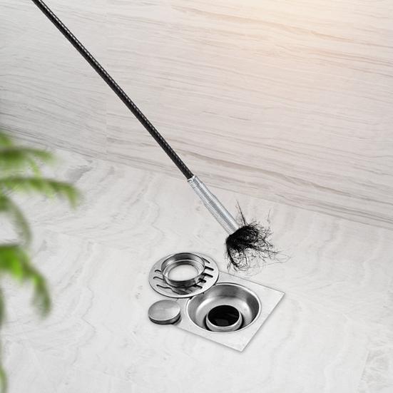 2ks Bagr na kanalizační potrubí Nástroj na odstranění ucpaného odtoku 4 drápy Design Extra dlouhé Ohebné Ohebné zařízení na čištění kanalizačního bagrovacího zařízení