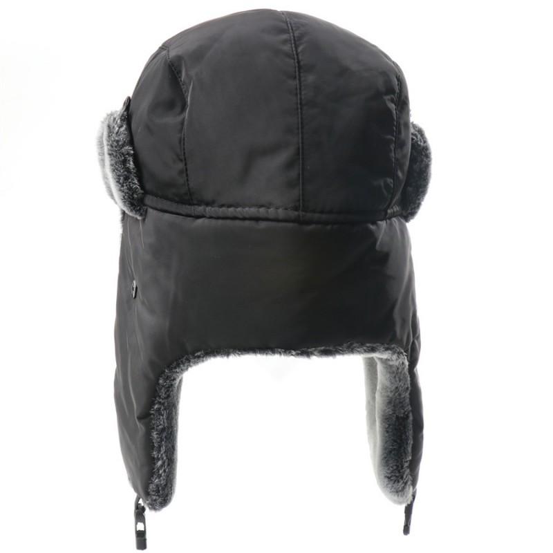 Winter Warm Fleece Lined Beanie Hat Men Women Windproof Water Resistant Outdoor Ski Cap With Ear Protection