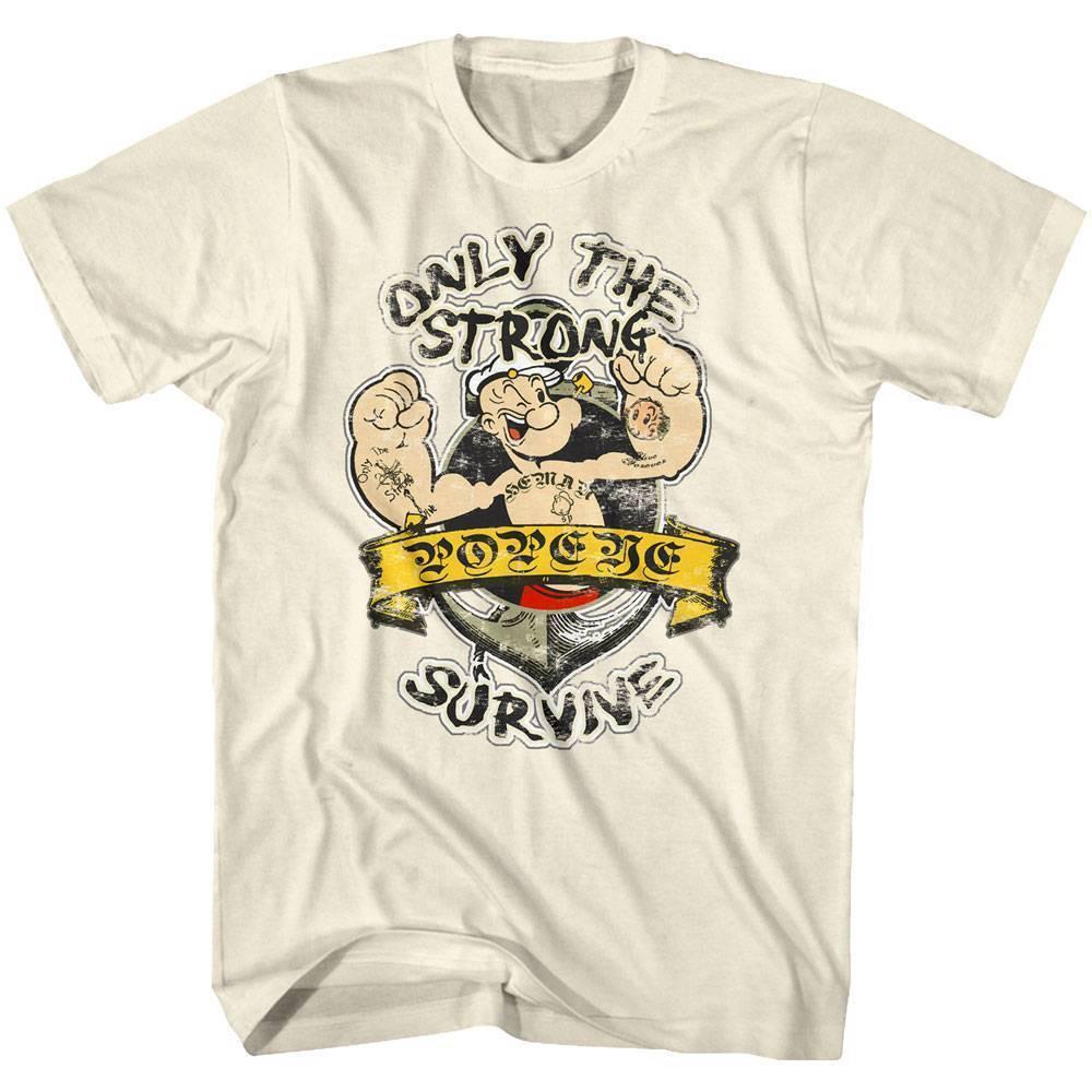 Popeye Only The Strong Survive Men T Shirt XXXXL