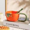 Creative Large Handle Ceramic Coffee Mug Home Breakfast Oat Milk Mug Exquisite Afternoon Tea Tea Cup Drinkware Office Mug Decor